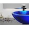 Anzzi Belissima Round Glass Vessel Bathroom Sink with Stellar Blue Finish LS-AZ915 - alternate 4